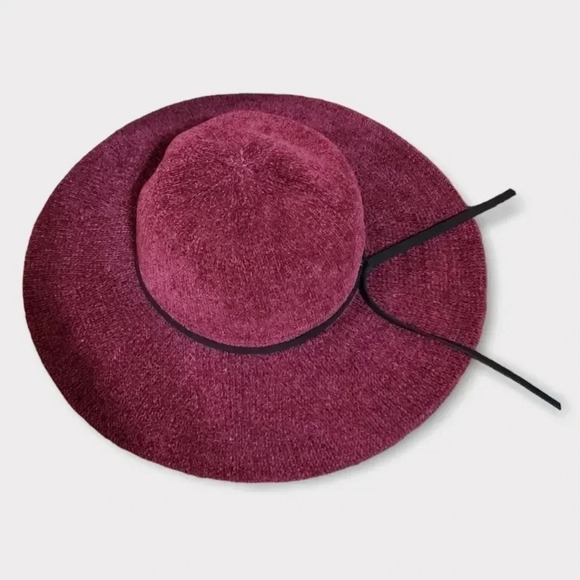 Marcus Adler- Polyester Wide Brim Burgandy Hat - Picture 3 of 7